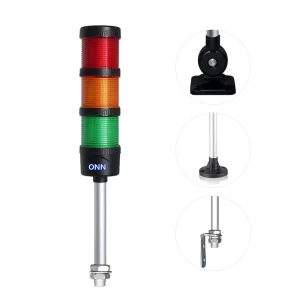 M4 12V 24V 220V LED Signal Tower Light White IP53 360 Beam Angle CE ROHS FCC Certified CNC Machine Equipment Aluminum