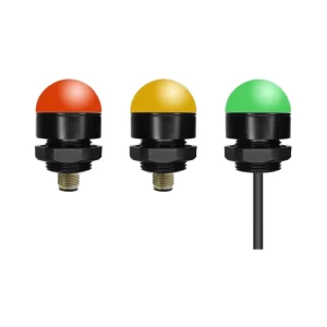 M4B Tri Color LED Indicator Warning Hemispherical Design for Machine Tool Equipment RGB DC12V/24V 30/50/70/90mm Diameter