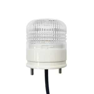 M4D AC220V IP54 Rated 360 Beam Angle LED Indicator Light RYG with Buzzer Base Plastic for Warehouse Equipment