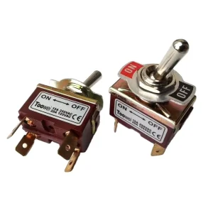 MAST0289 4pins On Off Toggle Switch Red Color Solder Switch
