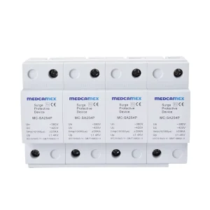 MC SA254P T1 4P 100KA AC SPD Surge Protector 220 380VAC Lightning Protection Industrial Solar Power Systems PBT