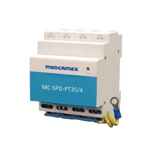 MC SPD PT35 4 48V DIN Rail T1+T2 Surge Protective Device (SPD) PBT Material 1 Power 4 Network Ports 10KA Industrial Use