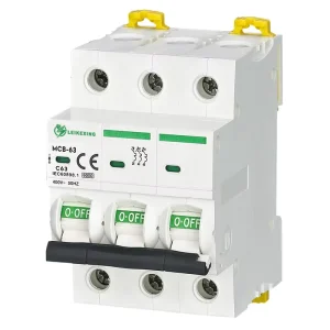 MCB-63 AC 4P 6kA Copper PA66 230V Miniature Circuit Breaker BCD C 2-Year Warranty White CE Certified Rail Mounting DC