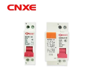 MCB Circuit Breaker DZ30-32LE 1P+N 2P 6kA 230V 240V Leakage Trip 3A-30A