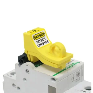MCB Circuit Breaker Lockout with Appropriate Small Holes for Locking Multi Miniature Circuit Breaker