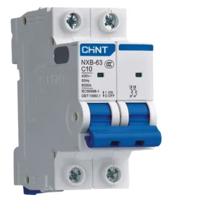 MCB NXB-63 2P C10 50HZ Miniature Circuit Breaker