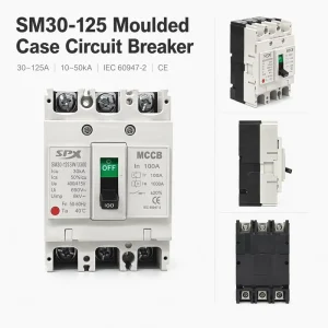 MCCB 16A 25A 32A 40A 50A 63A 80A 100A 125A 250A 400A 630A 3P 4P Molded Case Circuit Breaker Three Pole