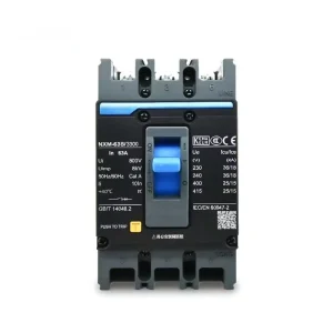 MCCB 800V NXM-63S/3300 3 Pole 63A Molded Case Circuit Breaker Electronic Trip Unit 18/36kA Breaking Capacity Plastic CN