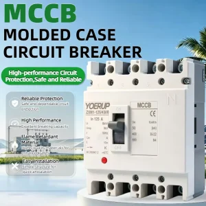 MCCB Circuit Breaker 1P 2P 3P 4P AC 400V 125A 250A 400A 630A 800A Low Voltage Electrical Moulded Case Circuit Breakers