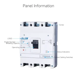 MCCB Electronic Molded Case Circuit Breaker 160A 250A 1250A 2000A 3P 4P YSTM6E-1250A