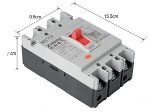 MCCB Molded Case Circuit Breaker ZHHM1 125L 3300 125A 3P 400V 35kA Breaking Capacity