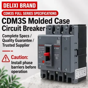 MCCB Moulded case Circuit Breaker CDM3 CDM3S 63A 100A 125A 250A 400A 630A