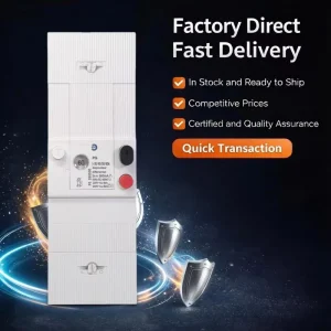 MCCB PG 5A 10A 15A 20A 25A 30A 40A 45A 50A 60A Adjustable Earth Leakage Circuit Breaker 6kA Breaking Capacity 240V Plastic