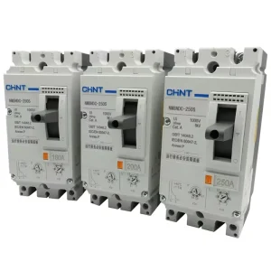 MCCB Plastic Case Circuit Breaker NM8NDC PV DC Circuit Breaker 2 Pole 50A 63A 125A 160A 200A 225A 250A