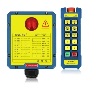 ML-K10S+ 10-Channel Industrial Wireless Remote Control Switch Waterproof 868MHz RF LED Receiver for Crane 12V Plastic