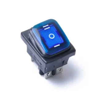 ML Nylon PA66 Electronic Smart ON-OFF-ON 6 Pin 24V IP65 Waterproof Square Head Dot Illuminated LED Rocker Toggle Latching Switch