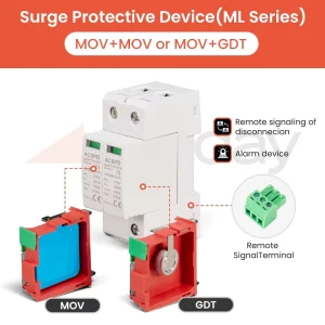 MLN40 DC T2 Solar PV DC SPD Din Rail Surge Protector 20/40KA Industrial Electronic Equipment Lightning Protection