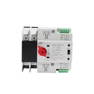 MLQ2 16A 125A 2P Single Phase Din Rail Automatic Transfer Selector Switches PV Inverter Dual Power Automatic Transfer Switch