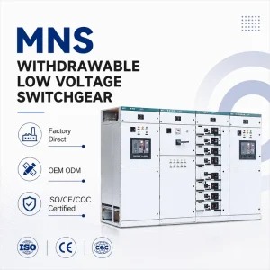 MNS Modular Low Voltage Withdrawable Switchgear 660V Power Distribution Cabinet MCC Motor Control Center Switchboard