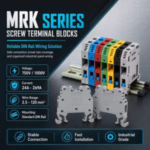 MRK Modular Screw Terminal Block For Power Distribution And Control Panels