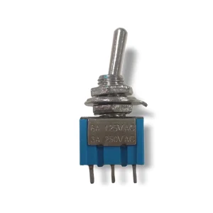 MTS 1 6A 3A 250V 3 Pin SPDT ON OFF ON Miniature Toggle Switch for Electrical Equipment Rubber 12V