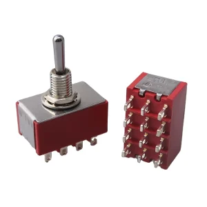 MTS 402 12Pin Toggle Switches 6A 125V 6MM 4PDT ON ON 2 & 3 Position with Durable ON OFF Function