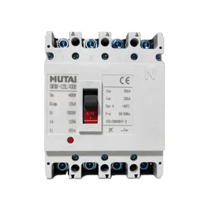 MUTAI Factory AC 400V 125 Amp MCCB 1P 3P 4P 10a 32a 63a 100a 125a 150a 250a 400a Moulded Case Circuit Breaker