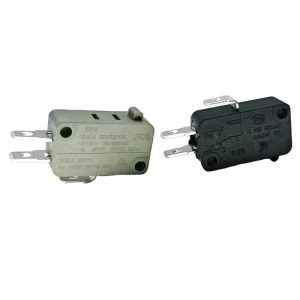 MX12 5 SPST Plastic Micro Switch 15A 220V 2pins Push Button Quick Connect Terminals IP41 Limiting Microwave