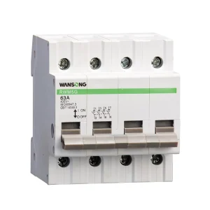 Made China Low Voltage Disconnector 1P3P2P4P 125A Miniature Circuit Breaker 3KA Breaking Capacity 230V/400V