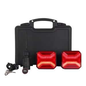Magnetic Wireless 5000mah RED ROHS CE REAR TRAILER LAMP SEMI TRALIER WIRELESS SIGNAL LAMP