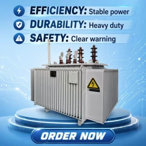 Maintenance Free 10kV Three Phase Oil Immersed Aluminum Winding Dual Winding Coil Distribution Transformer Low Temperature Rise
