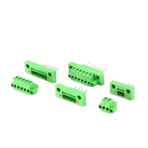 Male and Female 5.08mmpitch Through Wall Terminal Block Plug-in Type Terminal Blocks KF2EDGWB+KM-5.08