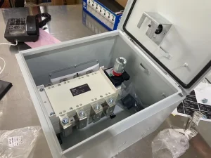 Manual Transfer Switch 400A 4Pole Three Phase ATS with Distribution Box Model KNS1-250G 3kA Breaking Capacity