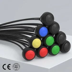 Manufacturer 12V Momentary 1 2″ 12MM Mounting Hole 3A 125V Waterproof On Off Mini Round Push Button With Pre Wired 20AWG CE