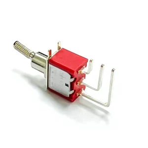 Manufacturer 2-Way ON-ON 3-Pin Right-Angle SPDT Metal Toggle Switch Red Blue Colors 5A 125V 40000 Cycle Life for Electrical