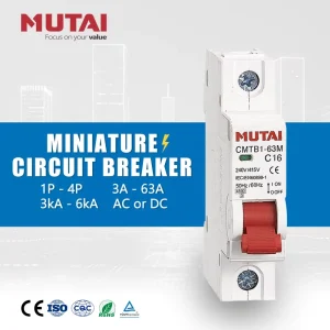 Manufacturer AC230V 400V 16A 20A MCB 3 Phase 20 Amp Types of Miniature Circuit Breaker