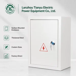 Manufacturer-supplied Steel Electrical Wall Mounted Electrical Enclosure Metal Power Distribution Box Shell Custom Size