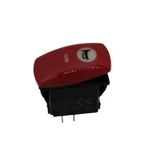 Marine Grade Horn Momentary Rocker Switch Laser 3 Pin (On)-Off Siren Speaker Toggle Switch Replacement for Car Boat UTV Can Jeep