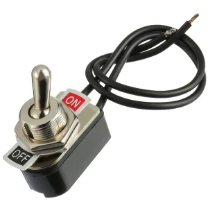 Marine Heavy Duty Waterproof Toggle Switch with Wiring 2 Pin SPST ON/OFF Toggle Switch AC 6A/125V 3A/250V for Car Truck RV Boat