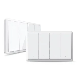 Matter Protocol WiFi Smart 1234-way Button-type Copper Smart Wall Switch with Remote Voice Control and App Control for Google