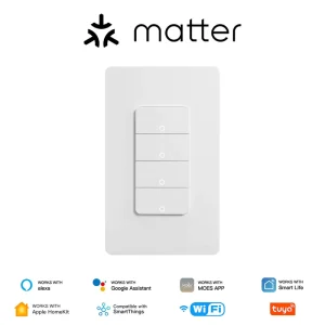 Matter Smart Switch US New Smart Home Products Tuya Smart Switch Wifi Smart Life Voice Remote Control Wall Switches