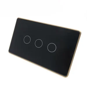 Matter120 American Gauge Metal Frame Groove Glass Panel Smart Switch Voice Control App Wireless Remote Export