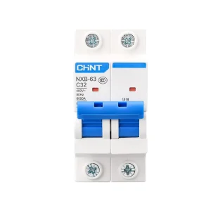 Mcb NXB-63 2-pole 10A Miniature Circuit Breaker