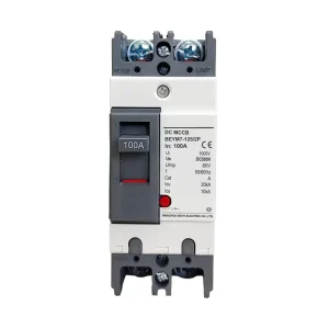 Mccb 80 125a 2p/3p 500v Molded Case Circuit Breaker Battery Module Energy Storage 25kA Electronic Trip Unit CE Factory Direct
