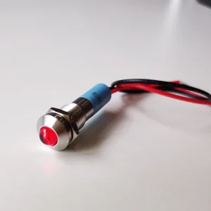 Metal 8mm Panel Mounting Protrude Indicator Light