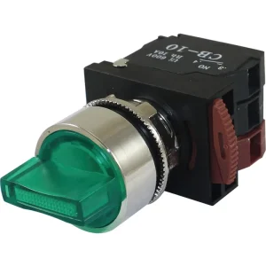 Metal Illuminated Selector Switch Self Clean Contact High Reliability Selector Switch with CE Certification