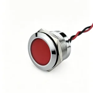 Metal LED Indicator Light 16mm IP67 Waterproof Signal Lamp 3V 220V Red Yellow Blue Green White 1 Year Warranty OEM ODM