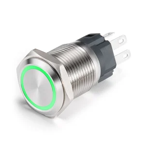 Metal Push Button Switch 16mm 19mm 22mm Stainless Steel IP65 NO 5A 12V 24V 250V Momentary Latching Type