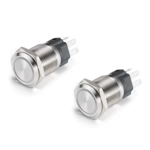 Metal Push Button Switch for Illuminate Control Panels Waterproof LED Push Button Switch