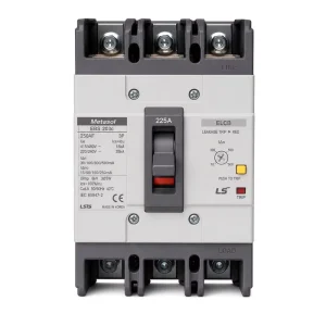 Metasol EBS203c ELCB Earth Leakage Circuit Breaker 225A 30mA 3P 4P 37kA S Type CE CB IEC60947